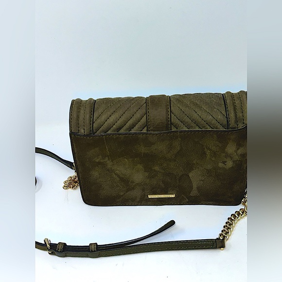 Rebecca Minkoff Olive Green  suede mini crossbody. 250 Retail. - Picture 13 of 14